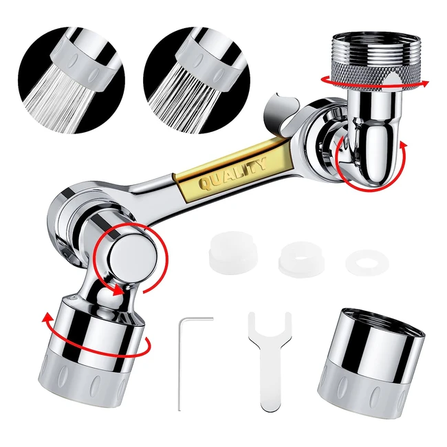 DN Dennov Attacco Rubinetto Rotante 1440 - Rubinetto Aeratore Multifunzione