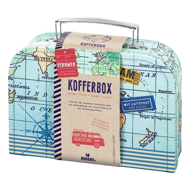Coffret Multiusage Moses Fernweh - Valise Petite Taille - Bleu