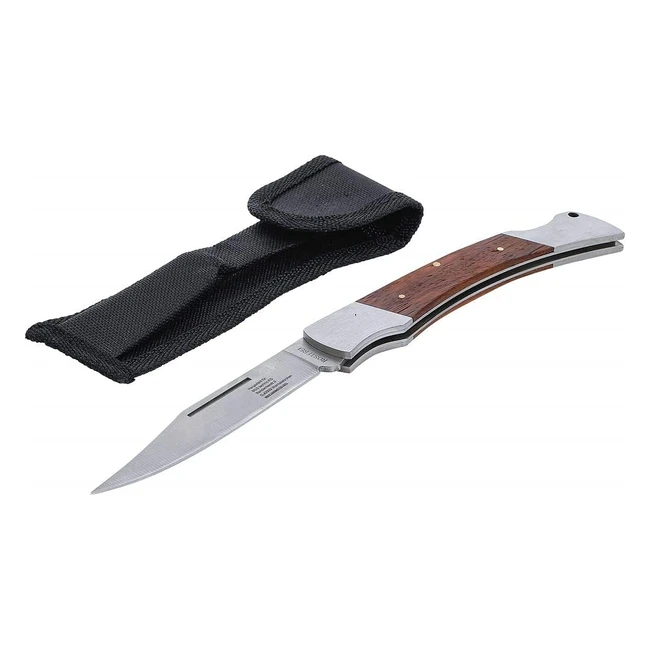 Navaja BGS DIY 2080 - Plegable con Empuñadura de Madera - 240mm