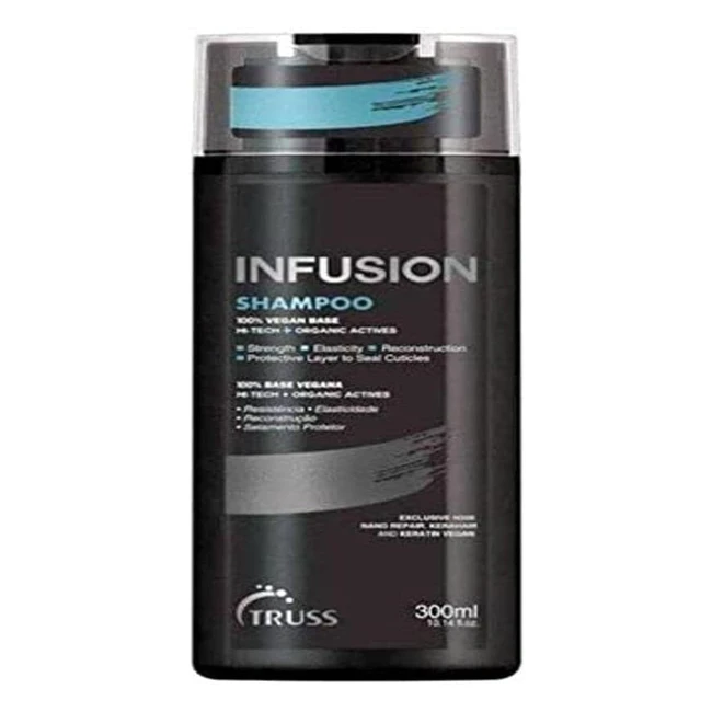 Shampooing Truss Infusion pour cheveux secs - Hydrate, protège et restaure en profondeur - 100% végétalien - 300ml
