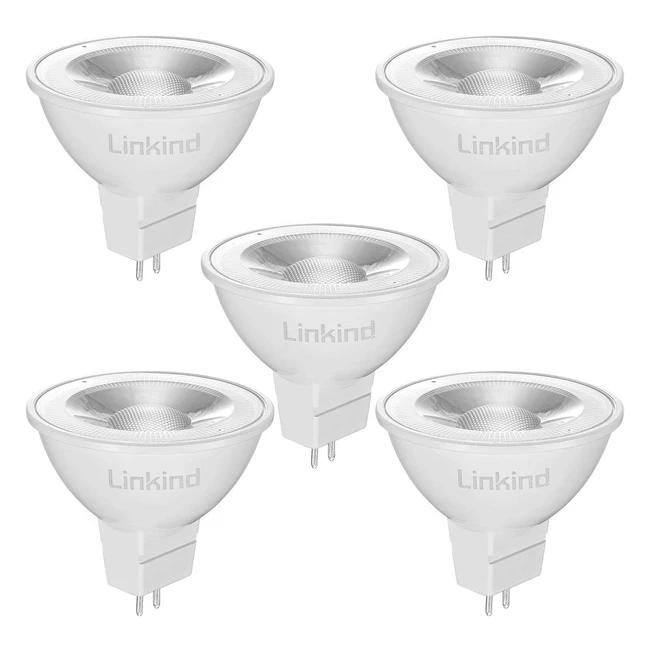 Bombilla LED GU53 MR16 12V Blanco Cálido 5W Equivalente 50W Bajo Consumo