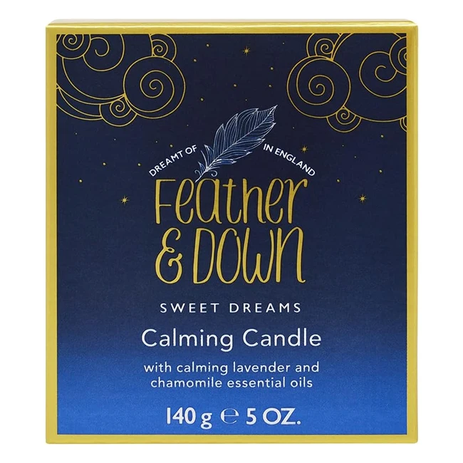 Calming Candle 140g with Lavender & Chamomile Essential Oils - Sleep Aid