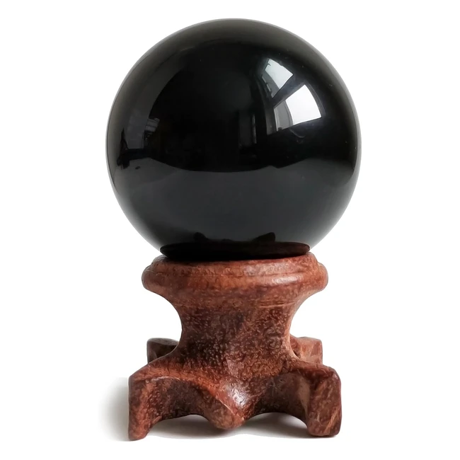Bola de Cristal de Obsidiana Negra para Fengshui y Curación - 40mm