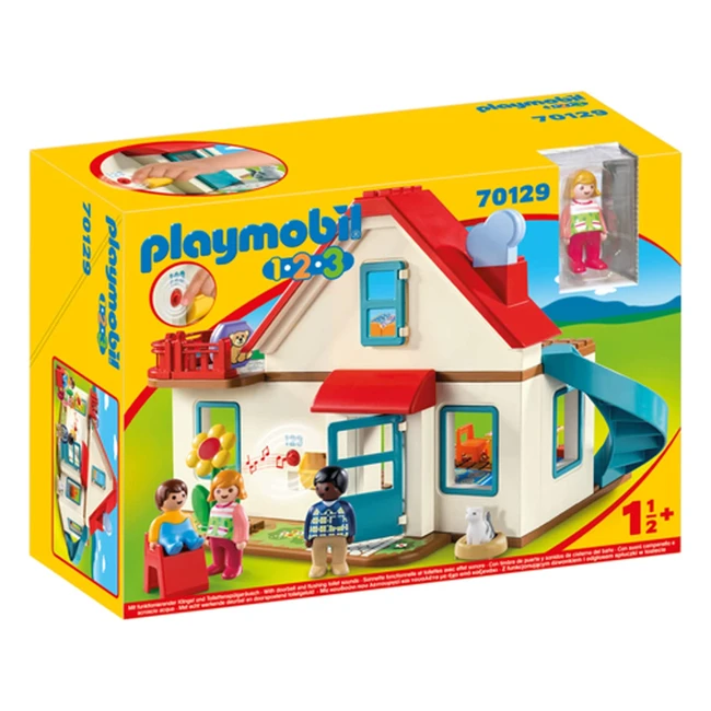 Playmobil 123 70129 Spielhaus mit Glocke und Soundeffekten ab 18 Monaten