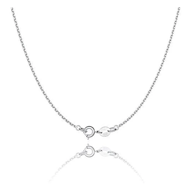 Jewlpire 925 Sterling Silver Chain - Italian Quality, Thin & Sturdy - 16/18/20/22/24 inch