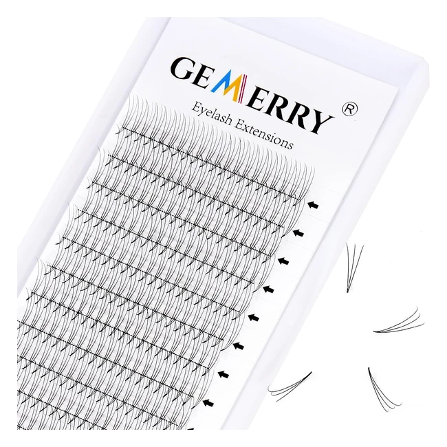 Extension Ciglia Volume Russo 3D 007mm Curvatura C Singola 15mm - Gemerry