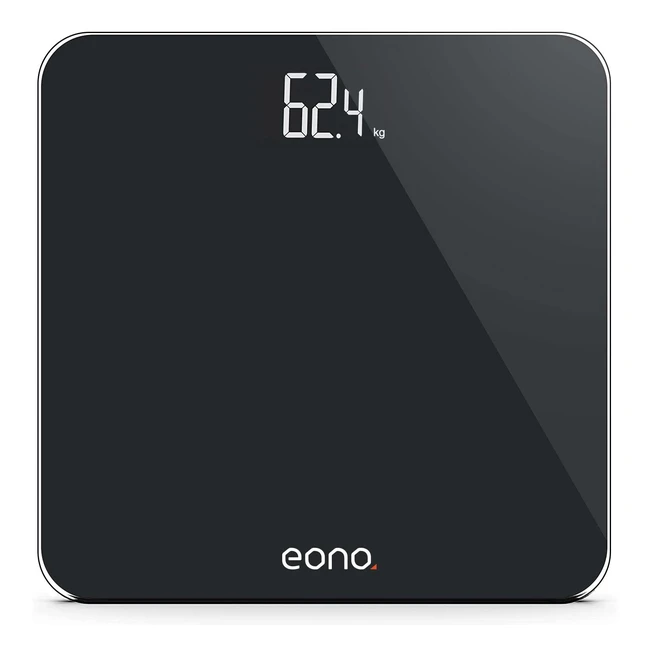 Eono Bathroom Scales - High Precision, Ultra Slim, Shinethrough Display - 15yr Guarantee