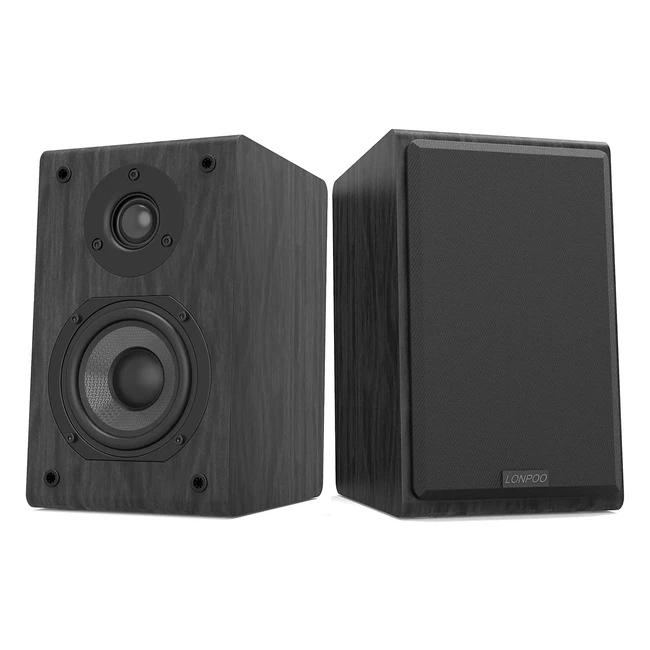 Lonpoo Diffusori da Scaffale Passivi - Coppia Diffusore da Scaffale 75Wx2