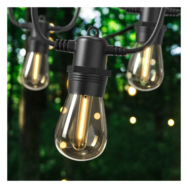 Guirlande Guinguette Extérieur et Intérieur 31m LED Économie d'Énergie Étanche IP65 Décoration Jardin Terrasse