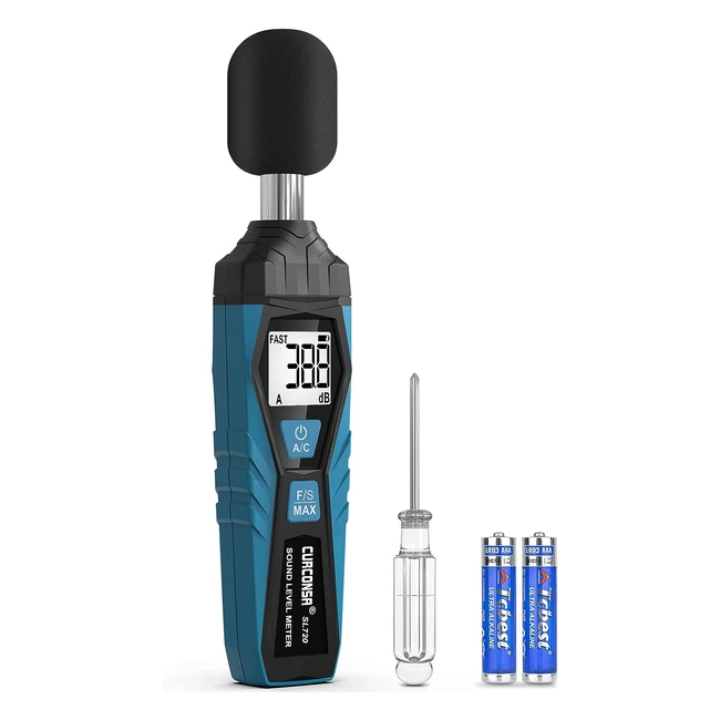 Fonometro Curconsa Professionale Misuratore Decibel 30-130 dB LCD AC