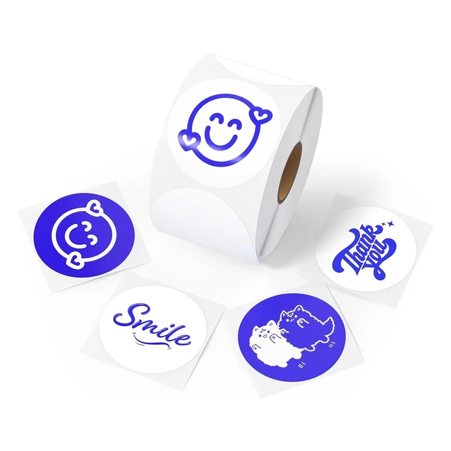 Autocollants d'étiquettes thermiques couleur pour petites entreprises - Munbyn