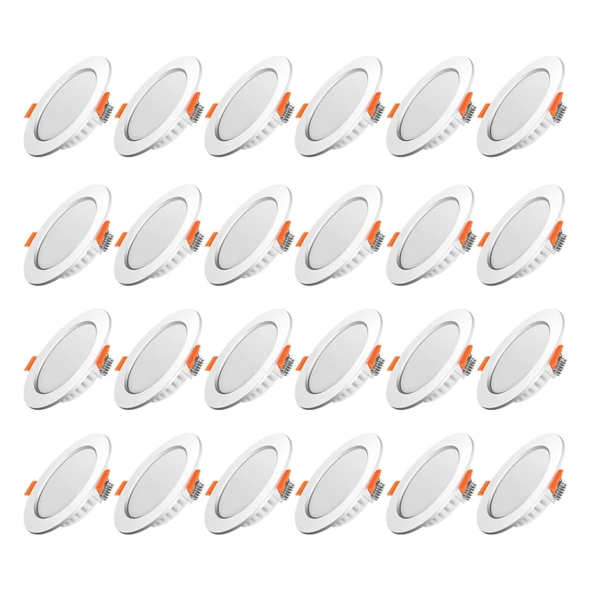 Spot LED Encastrable Extra Plat 5W Blanc Froid - Lot de 24