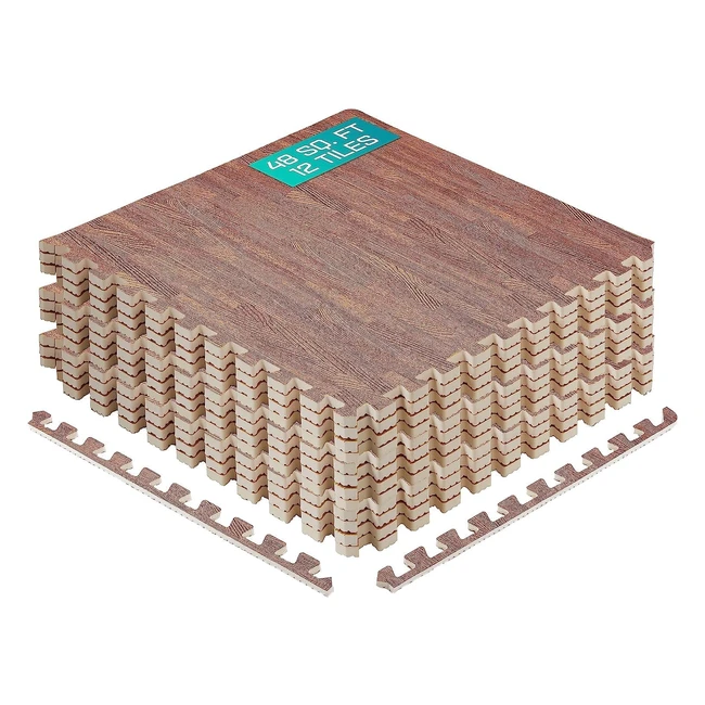 Yes4All Interlocking Exercise Foam Mats - Durable & Comfortable Workout Area