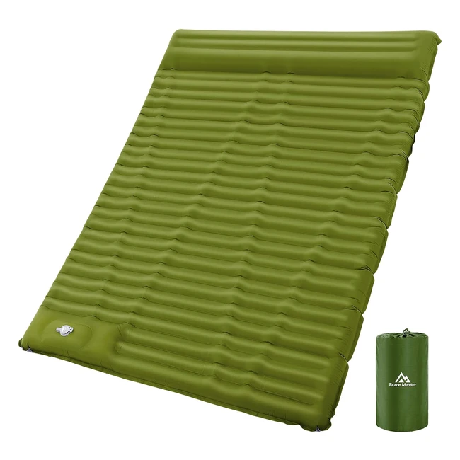 Matelas de camping Brace Master 2 personnes 190x140cm épaisseur supplémentaire ultraléger