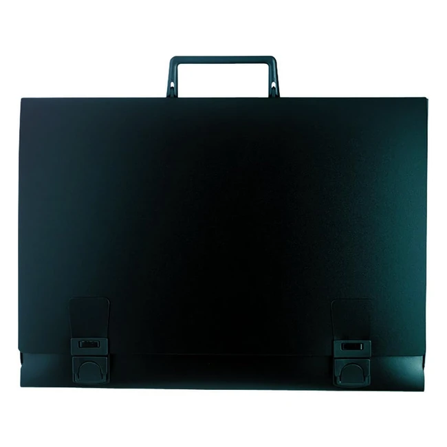 Exacompta A3 Kunstmappe mit Griff PP 12mm schwarz