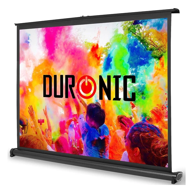 Duronic DPS40 43 Portable Desktop 40 Projection Screen - 4K 8K Ultra HDR 3D Ready