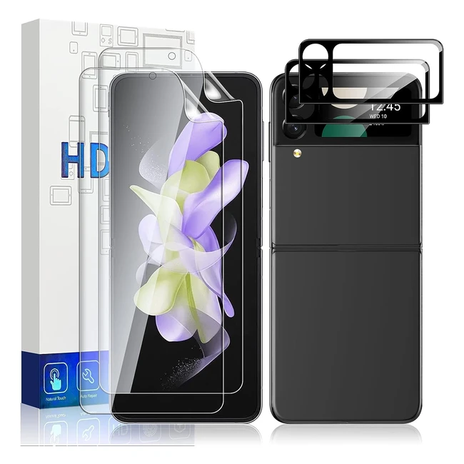 Vizvera 22 Pack for Samsung Galaxy Flip 4 - Screen Protector & Camera Lens Protector - Case Friendly