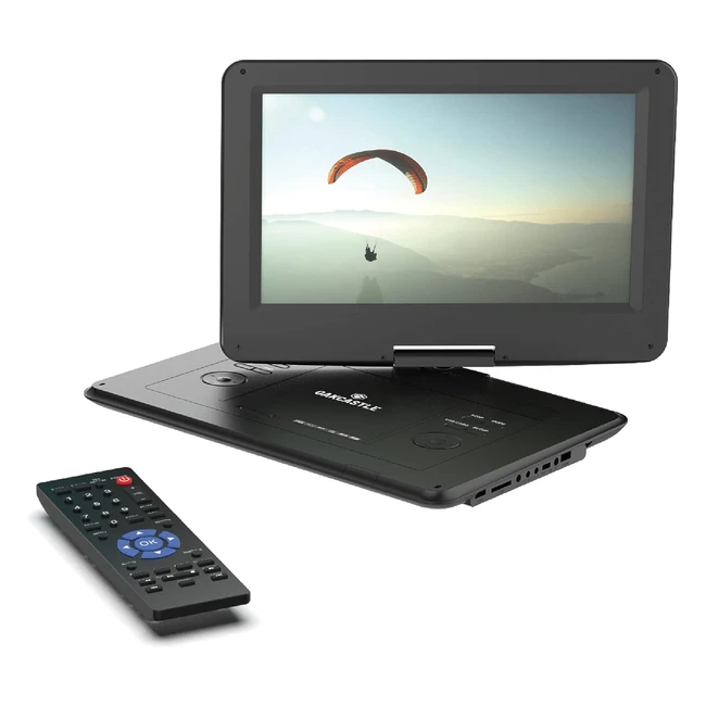 Oakcastle DVD175 Portable DVD Player - HD Swivel Screen - Region Free - Remote C