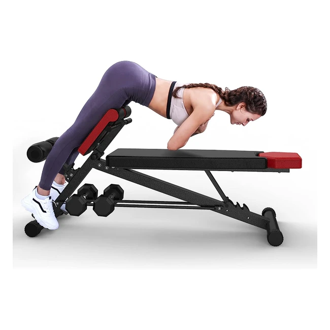 Finer Form Multifunctional Gym Bench - All-in-One Body Workout - Hyper Back Exte