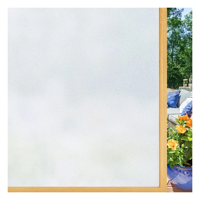 Lifetree Frosted Window Film - Privacy, UV Protection, Easy Installation - 445 200cm