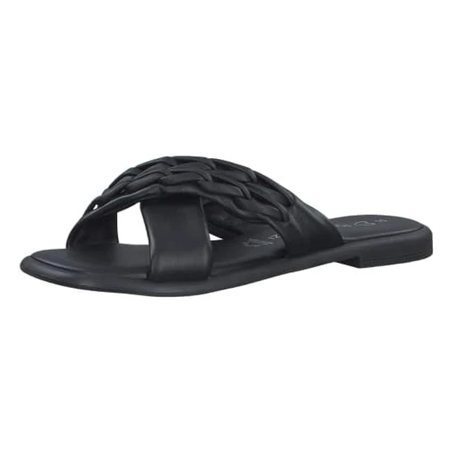 Marco Tozzi Damen Pantolette Blockabsatz Leder Business Freizeit