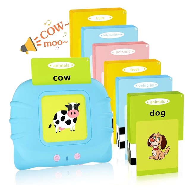 Talking Flash Cards with British English 224 Words | Early Educational Toys