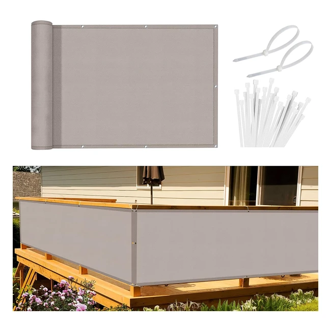 Brise-vue pour balcon Sunnylaxx 90x300 cm - Protection UV, résistant aux intempéries