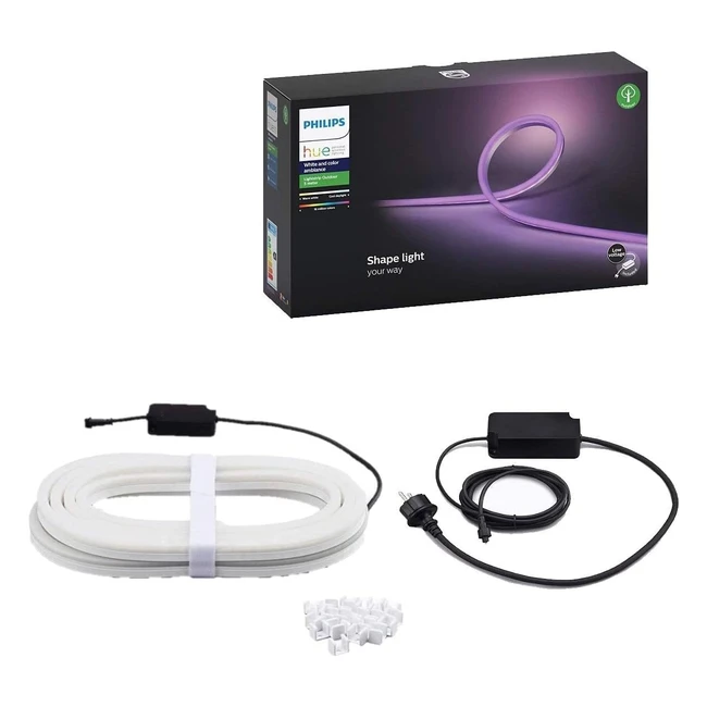 Philips Hue White Colour Ambient Outdoor Light Strip 5m - wetterfest flexibel 