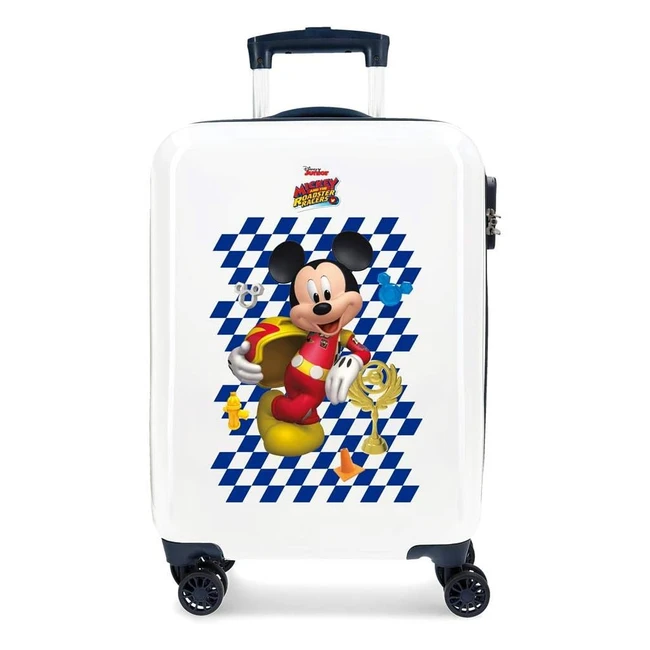 Valise Trolley Cabine Rigide Mickey Good Mood - Réf. 12345 - Légère et Durable