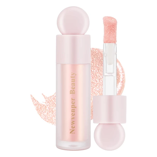 Liquid Highlighter with Face Brush - Long Lasting Lightweight Smudge Proof - N