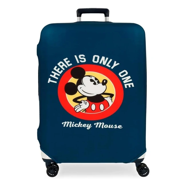 Disney Mickey Blue Medium Suitcase Cover - Protect Your Luggage in Style