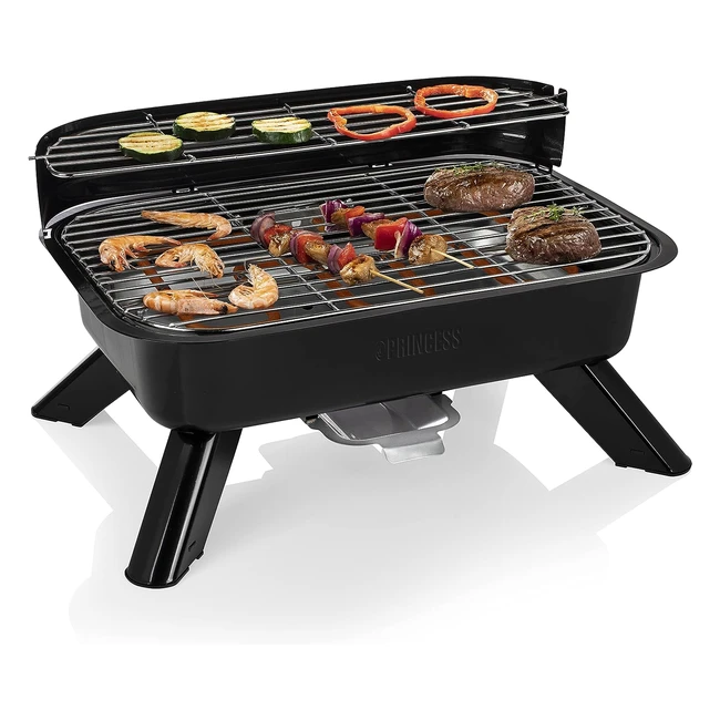 Barbecue Polyvalent Princess 112252 - lectrique ou Charbon de Bois - 2000W