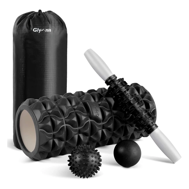 Rodillo Masaje Muscular 4 en 1 - Glymnis - Ref: 123456789 - Relaja Músculos y Reduce Dolor