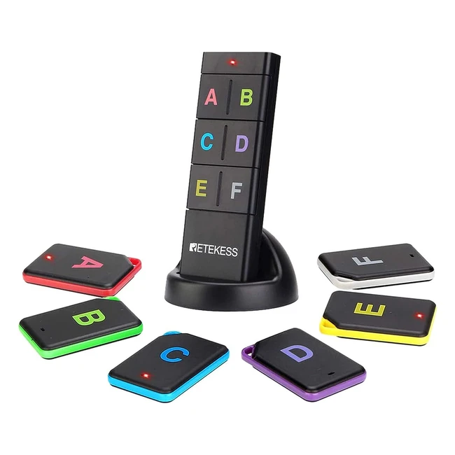 Localizador de llaves Retekess TH104 - Largo alcance 40m - Loud 85db - Rastreador de billetera y mascotas