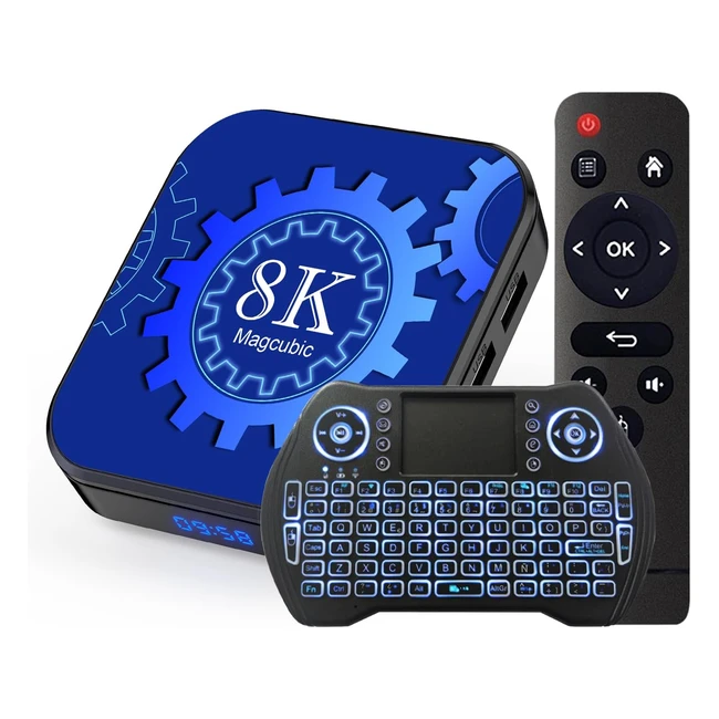 Decodificador Android TV Box 130 4GB 64GB 8K con Wifi 6 y Control Remoto
