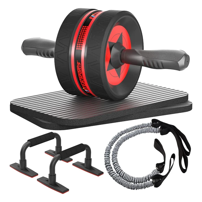 Set Addominali 6 in 1 Entersports - Fascia Fitness Flessioni Tappetino Ginocch
