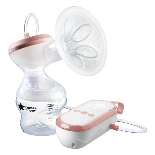 Tommee Tippee Made for Me Single Electric Breast Pump | Massaging Silicone Cup | USB Rechargeable | Express Modes