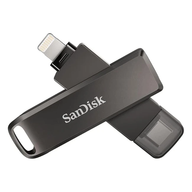 SanDisk iXpand Flash Drive Luxe 128GB - Lightning & USB Type-C Connectors