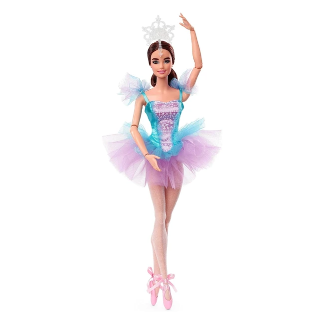 Barbie Poupée Mannequin Danseuse Signature Toile Brune 305 cm - Costume Ballerine Tutu Pointes