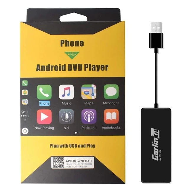 Carlinkit Wired CarPlay/Android Auto Adapter for Android Radio - Upgrade Your Car with Mirrorscreen Online - Black