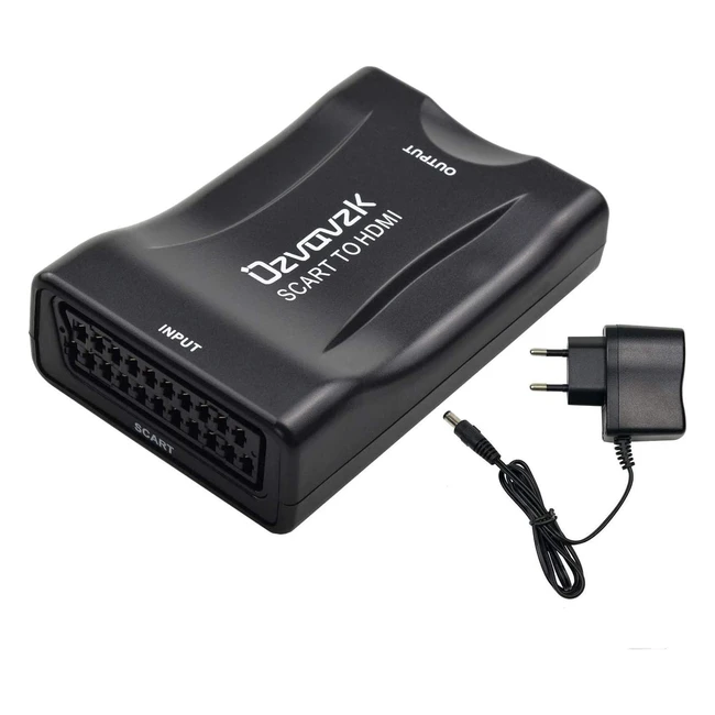 Convertidor Scart a HDMI Euroconector Adaptador HD Stereo Vídeo Compuesta Reproductor HDTV PS3 DVD Bluray