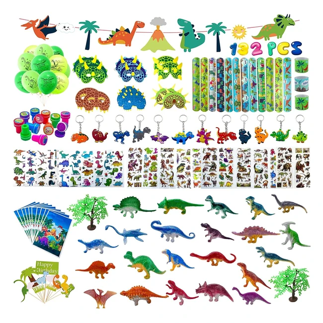 132 piezas piñata dinosaurio cumpleaños regalo fiesta juguetes niños