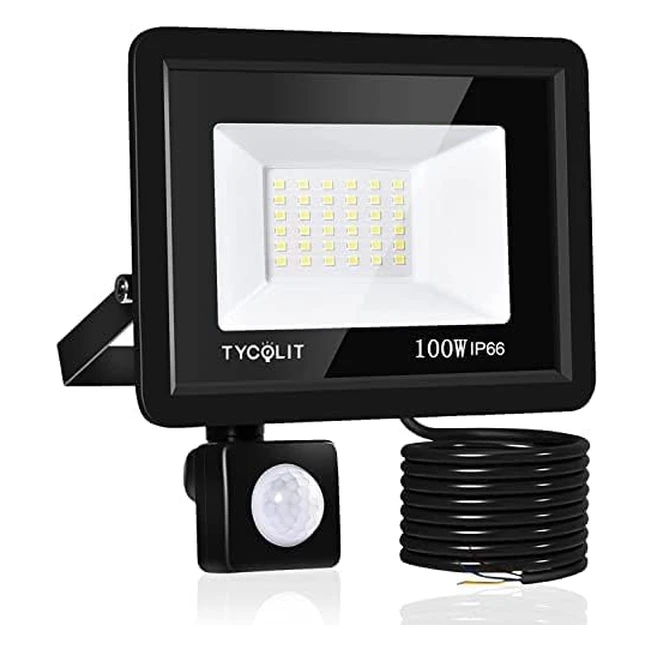 Projecteur LED détecteur de mouvement 100W - Super lumineux 10000lm - Éclairage extérieur étanche IP66
