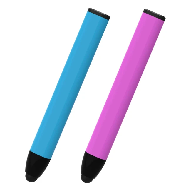 Ciscle Kids Stylus Pencil - Silicone Crayon Stylus for iPad, Android Tablets - Blue/Pink 2 Pack
