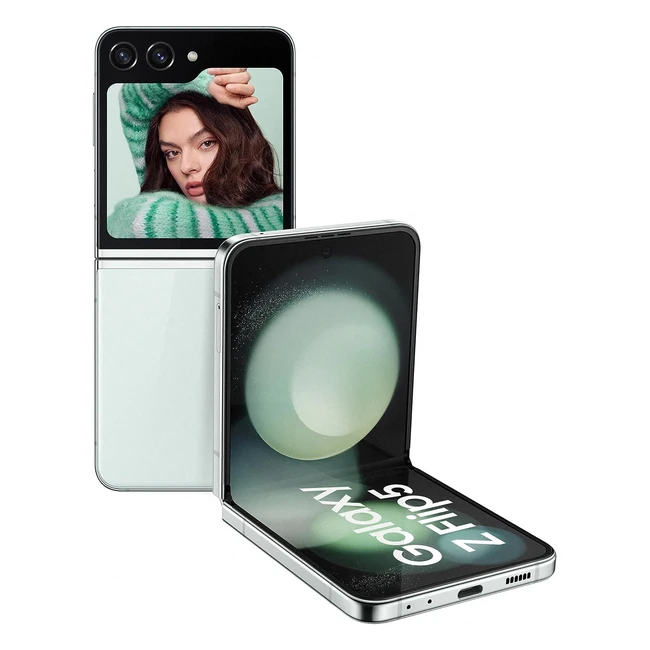 Samsung Galaxy Z Flip5 - Faltbares Smartphone ohne Vertrag - Androidhandy - 512 GB - Ausdauernde Akkulaufzeit - Klappbares Design - Mint - inkl. 36 Monate Herstellergarantie - Exklusiv bei Amazon