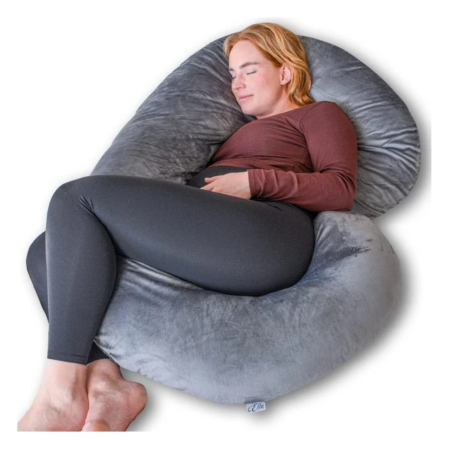 Coussin de grossesse Ella 150x70cm - Soutien complet du corps - Lavable en machine