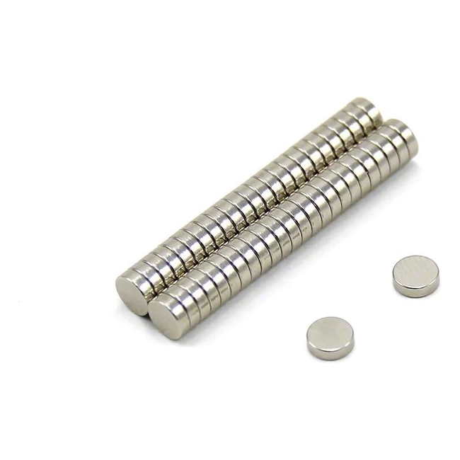 Magnete al neodimio N35 - Diametro 5mm x Spessore 4mm - 50 pezzi