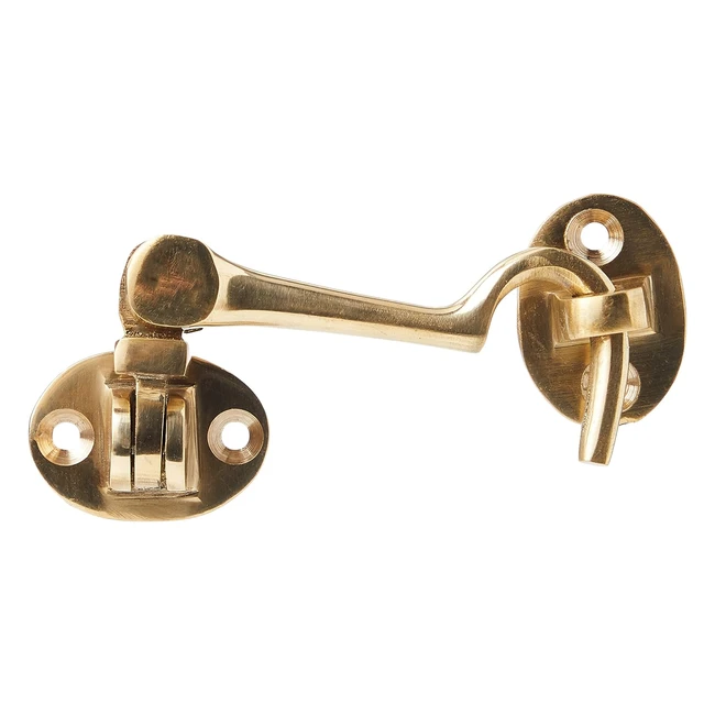 Gancho y Ojo Silencioso Merriway BH05742 - 75mm - Latón Pulido