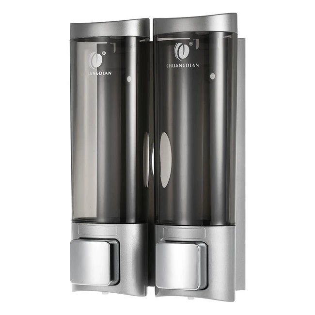 Anself Dispenser Sapone Doccia Manuale Argento - Resistente ed Elegante