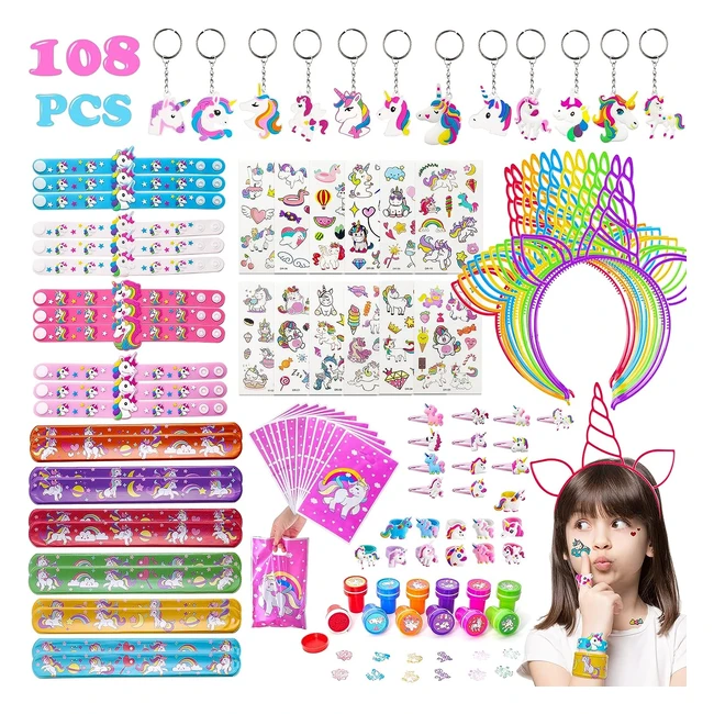 Kit Anniversaire Licorne Yocole 108 Pièces - Cadeau Déco Fille